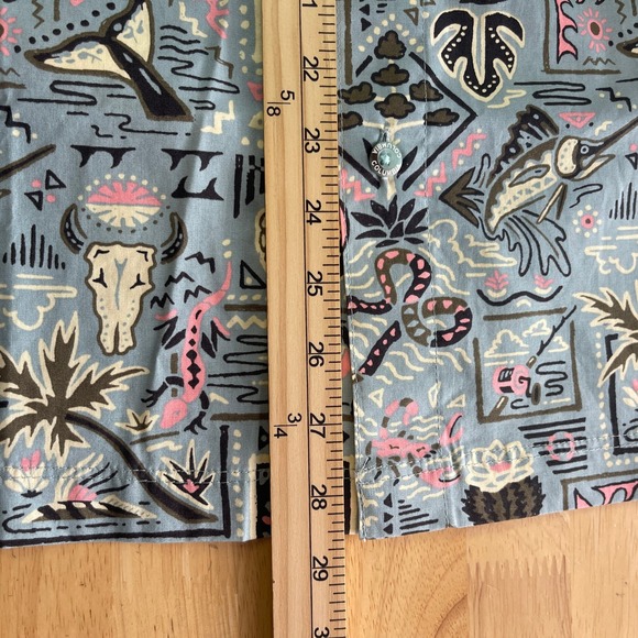 NEW Columbia PFG Wild Cast Camp Shirt Mens M Fishing Aztec All Over AOP $50 - Picture 9 of 11